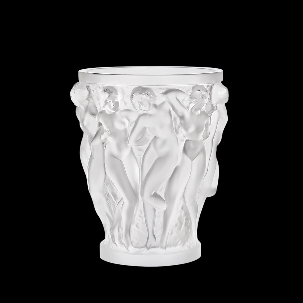 Lalique, Bacchantes vases, Vase, clear
