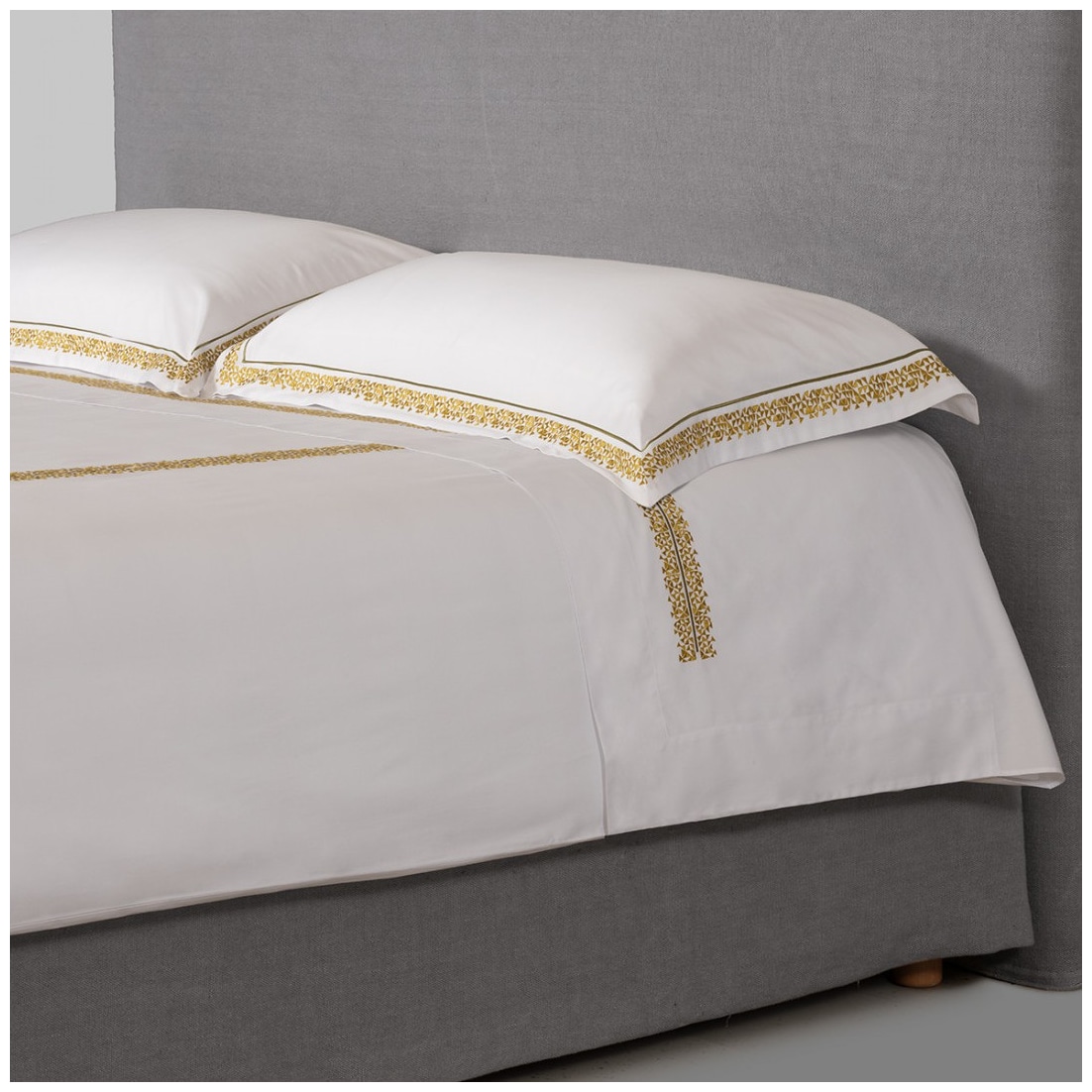 Jesurum, Masai bed linen, Olive, Top Sheet
