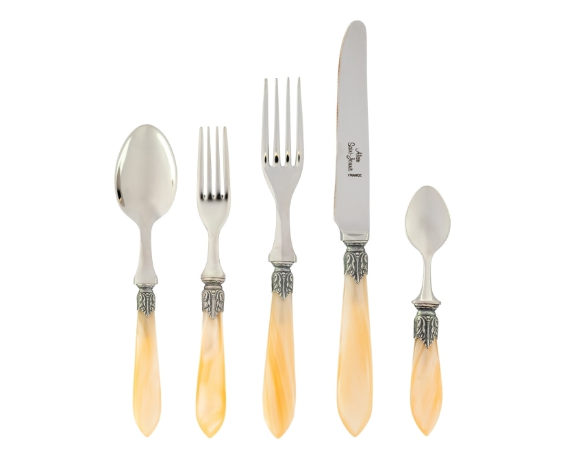 Alain Saint-Joanis, Colchique, stainless steel, Flatware set for 1 person, 5 pieces