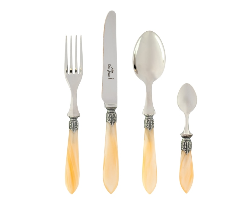 Alain Saint-Joanis, Colchique, stainless steel, Flatware set for 1 person, 4 pieces