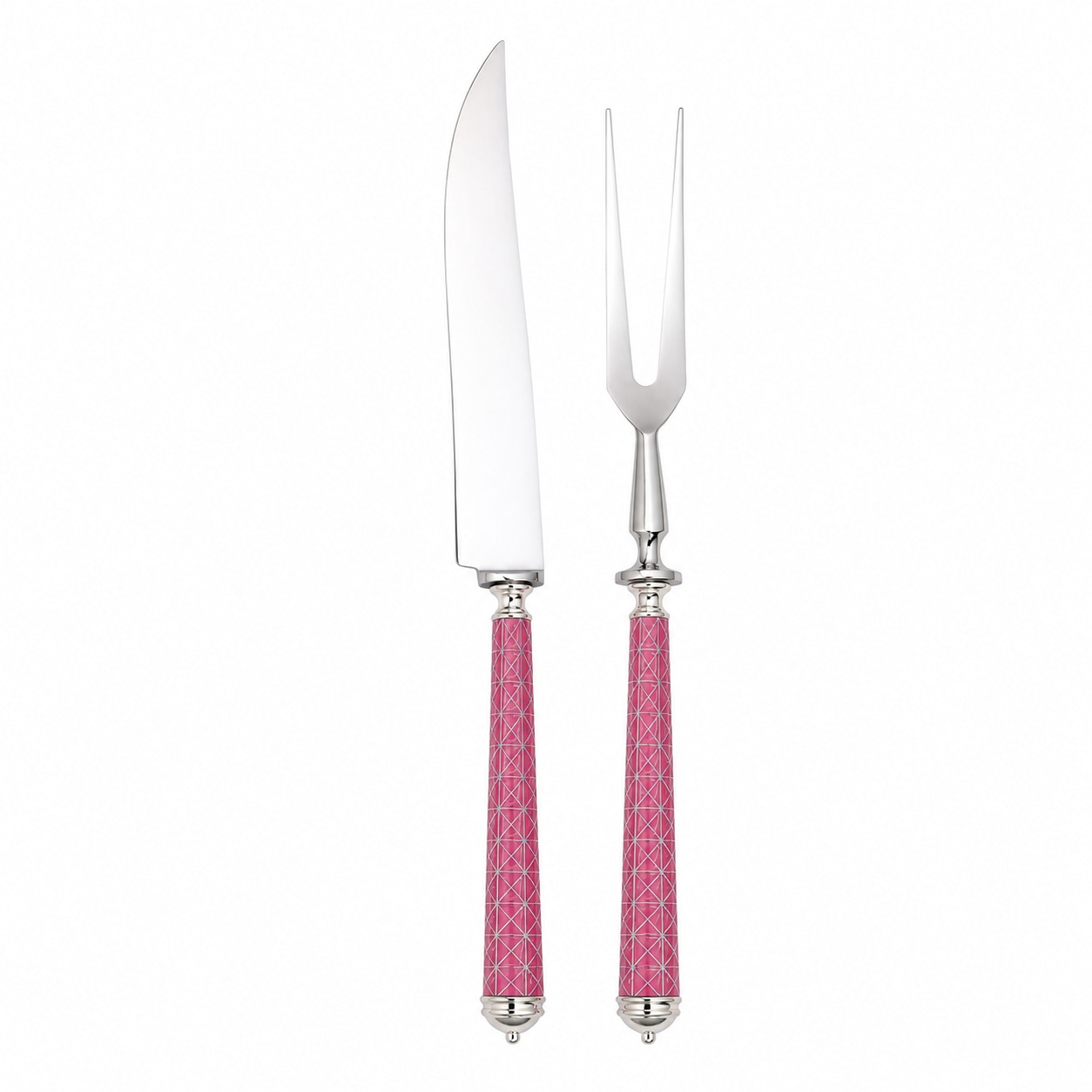 Alain Saint-Joanis, Croisette Pink, silver plated, Carving set