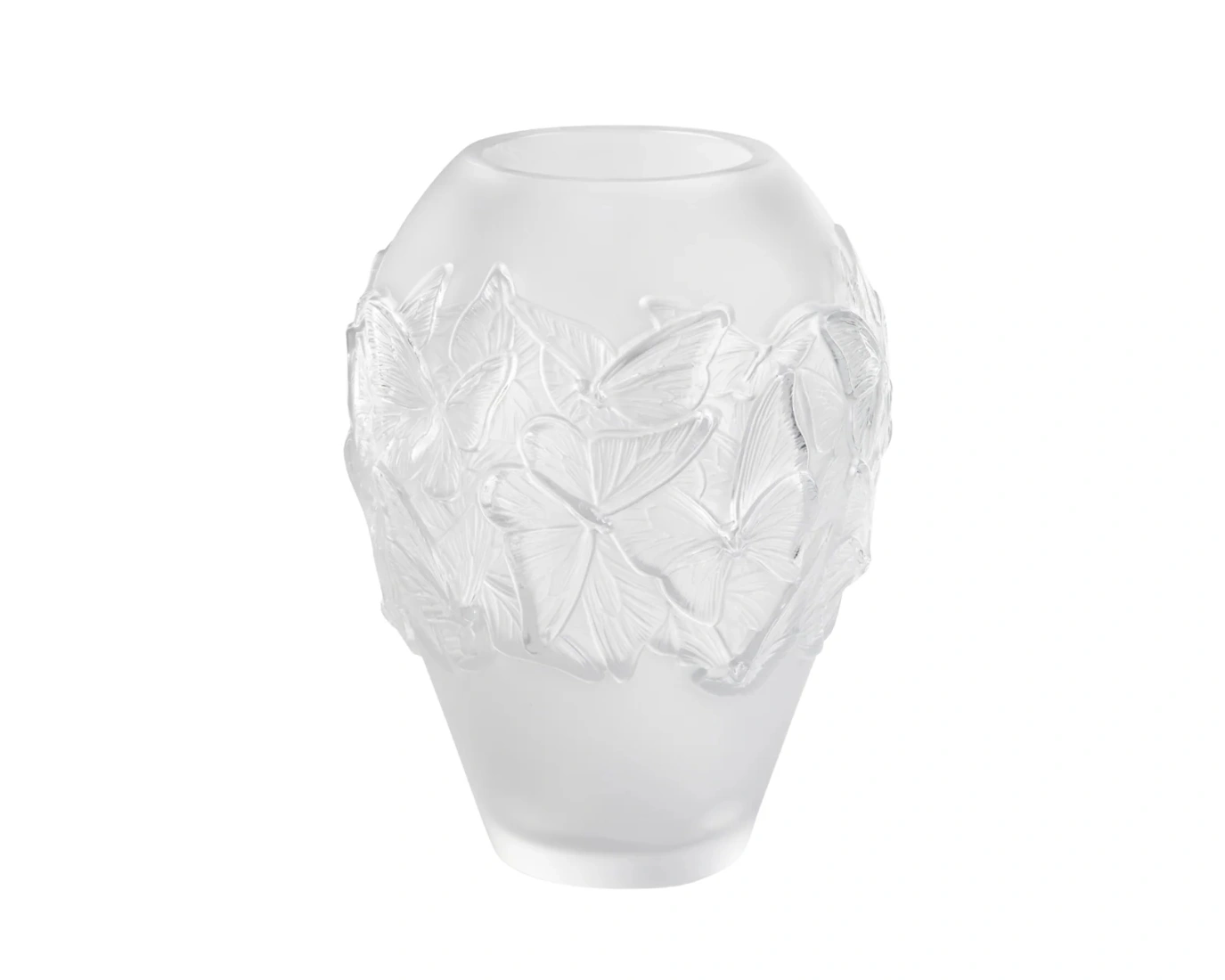 Lalique, Papillons, Vase, clear