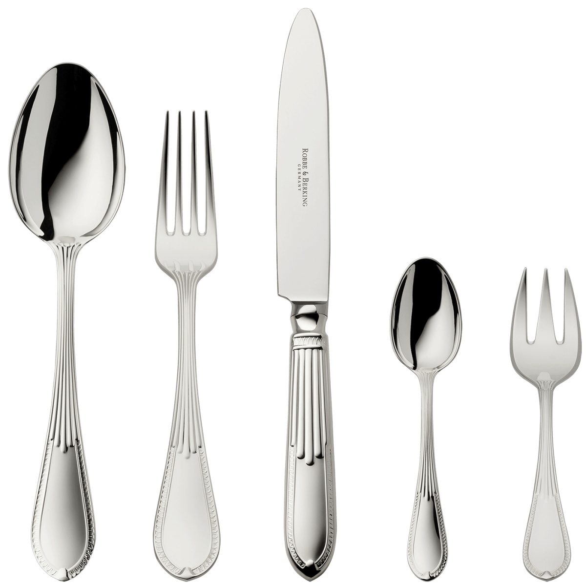 Robbe & Berking, Belvedere cutlery, Silver plated, 30-piece set