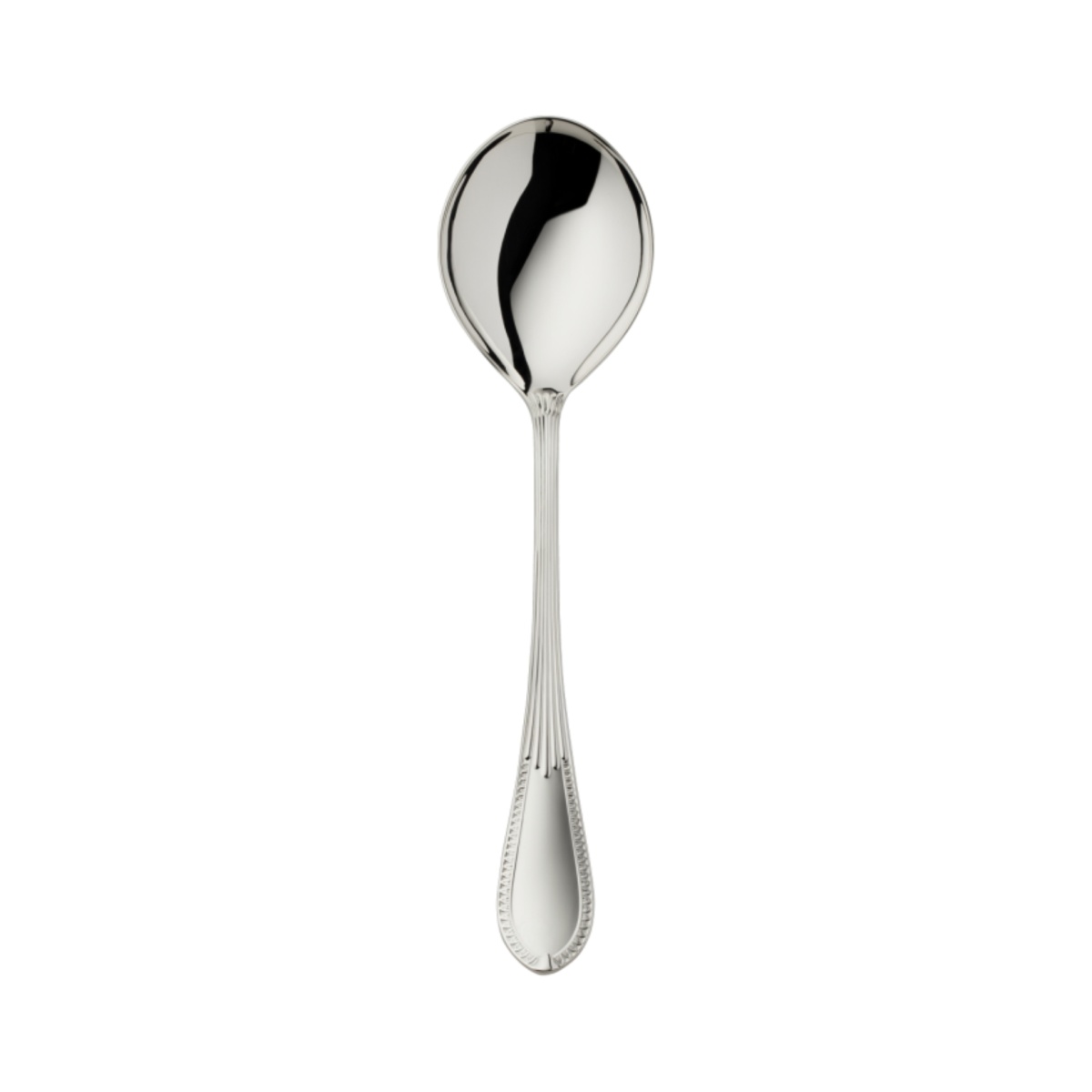 Robbe & Berking, Belvedere cutlery, sterling silver, Compote/salad serving spoon, large