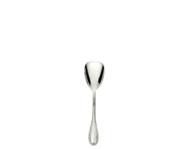 Schiavon, Impero cutlery, silver plated, 6 ice cream spoons with gift box