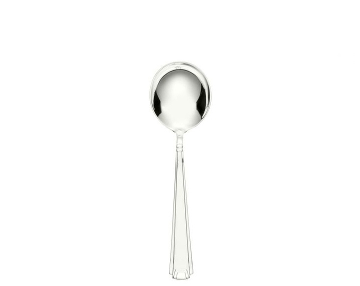 Schiavon, Deco' cutlery, silver plated, Soup spoon