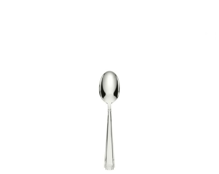 Schiavon, Deco' cutlery, silver plated, 6 tea spoons with gift box