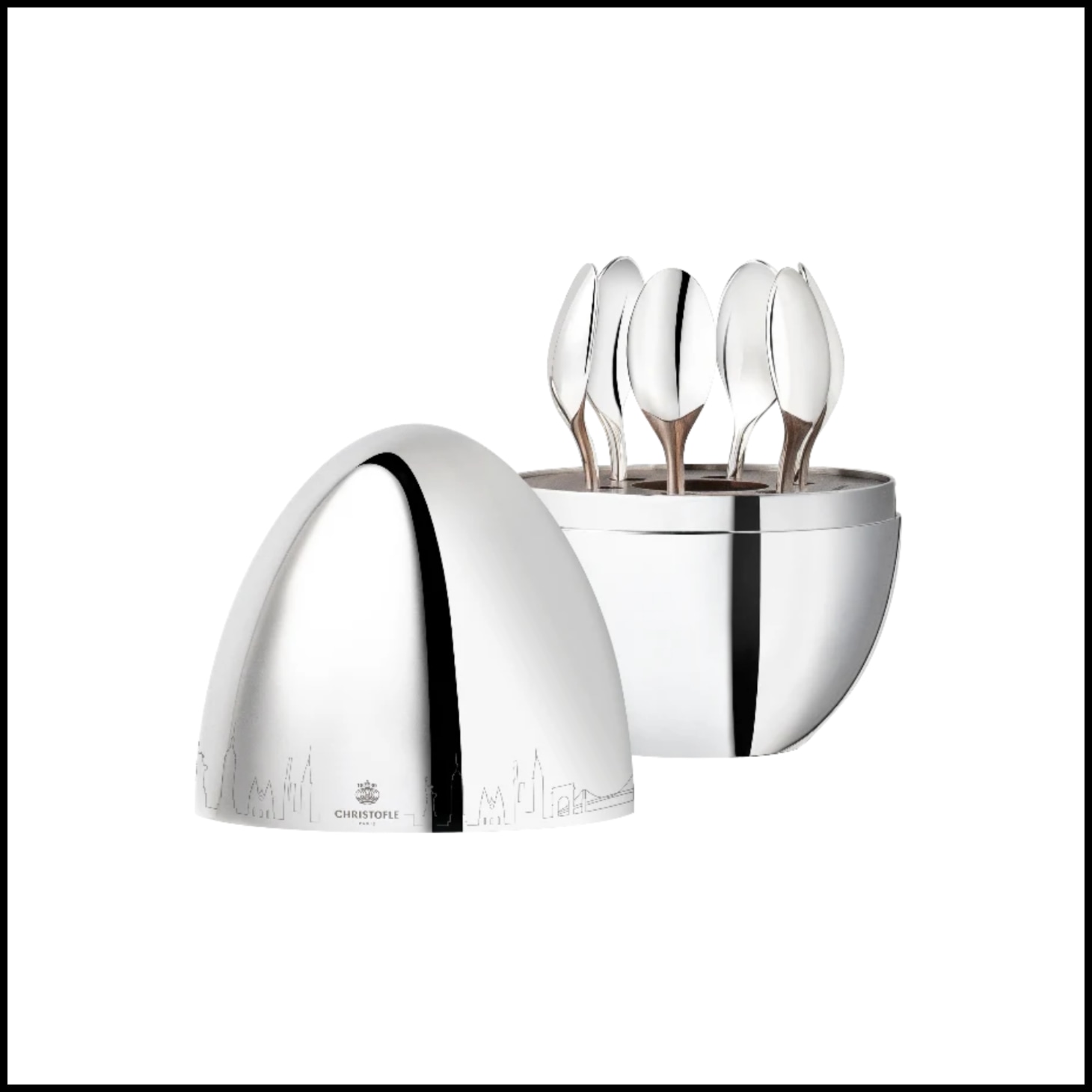 Christofle, Mood, MOOD NEW YORK, set of 6 espresso spoons