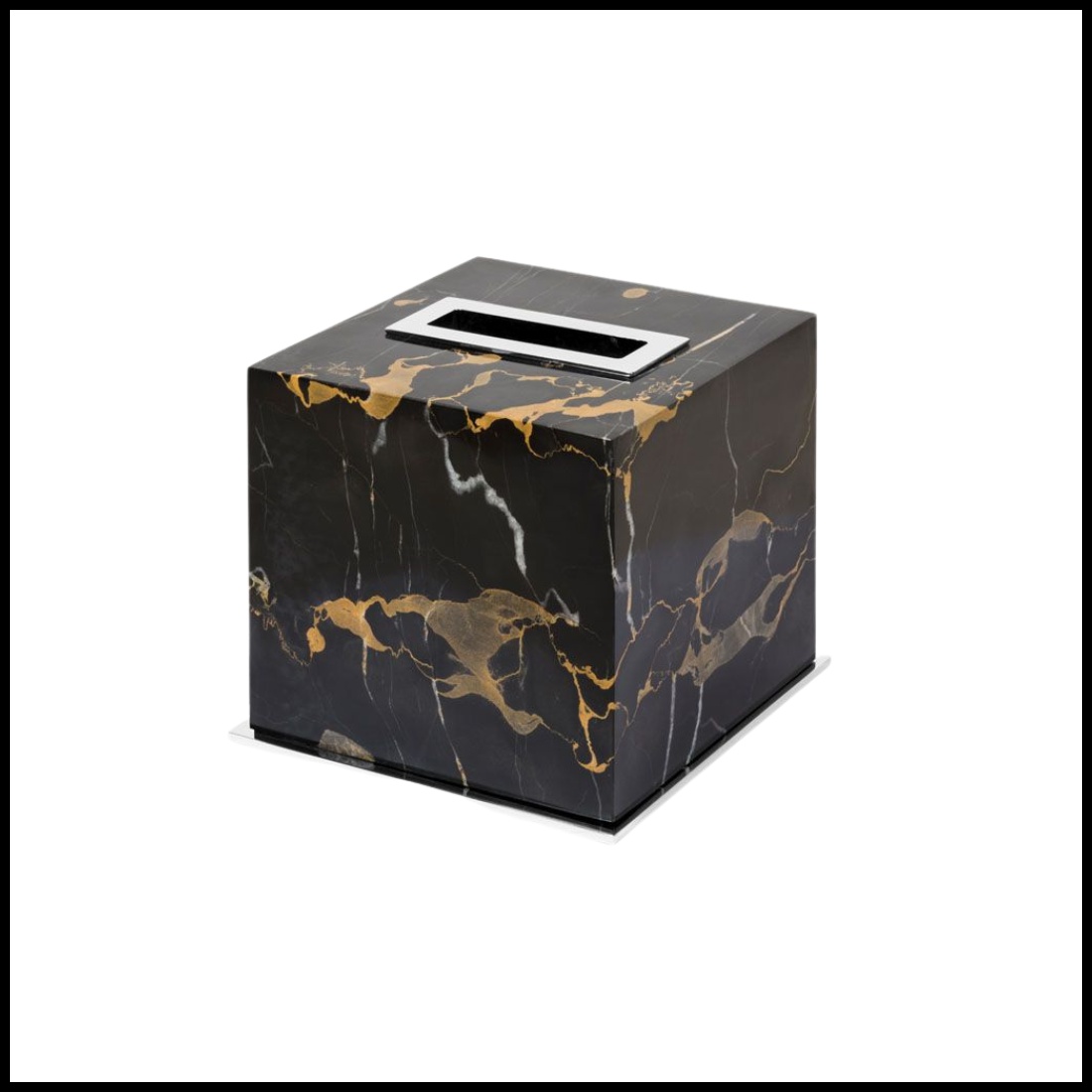 Giobagnara, Positano Marble Bathroom set, Tissue holder square