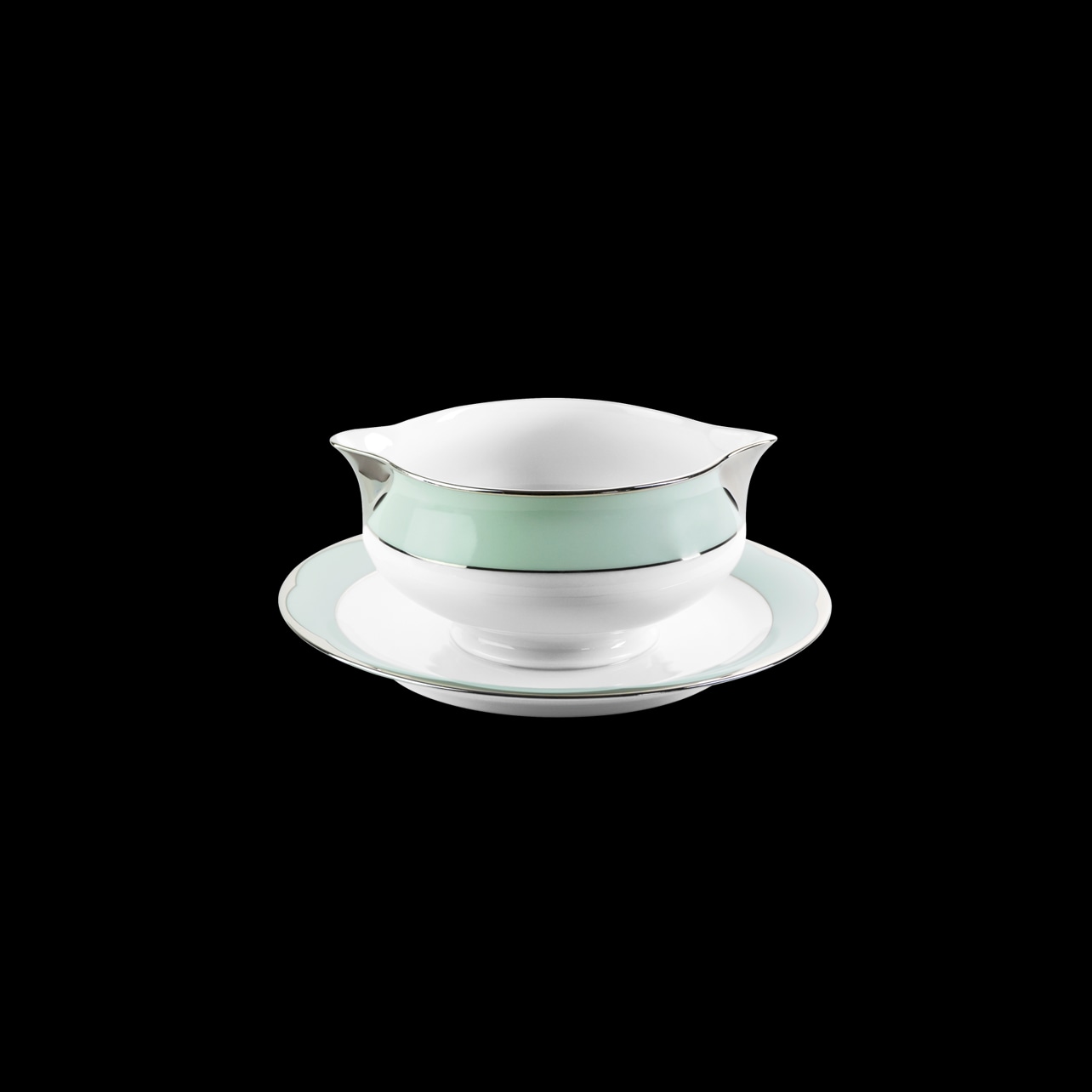 Haviland, Illusion Menthe, Sauce boat