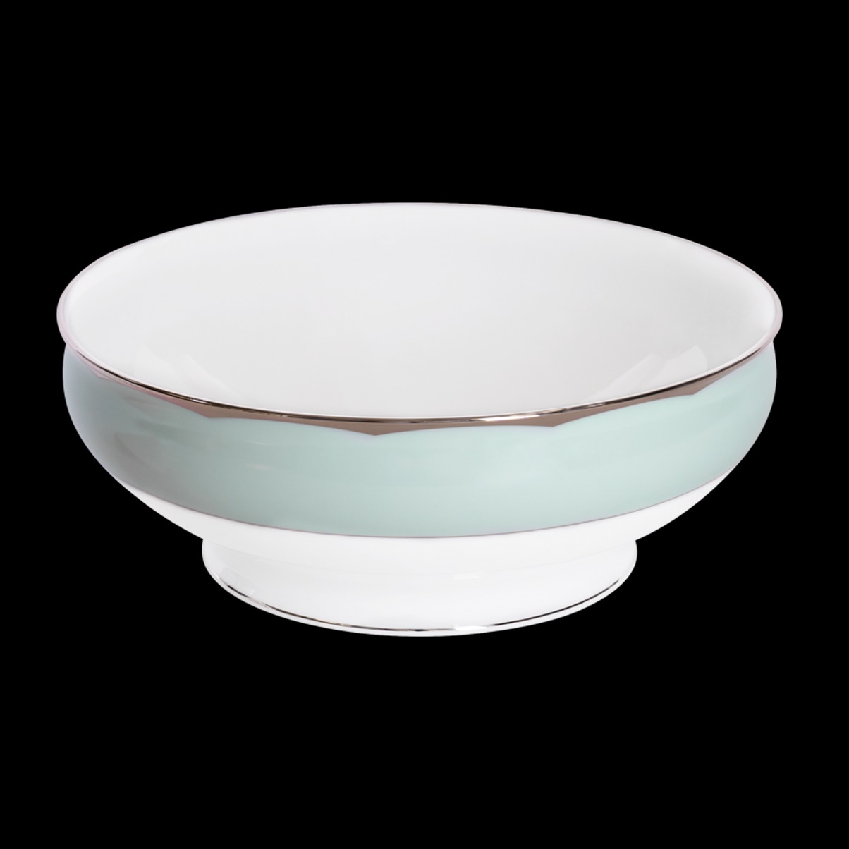 Haviland, Illusion Menthe, Large salad bowl
