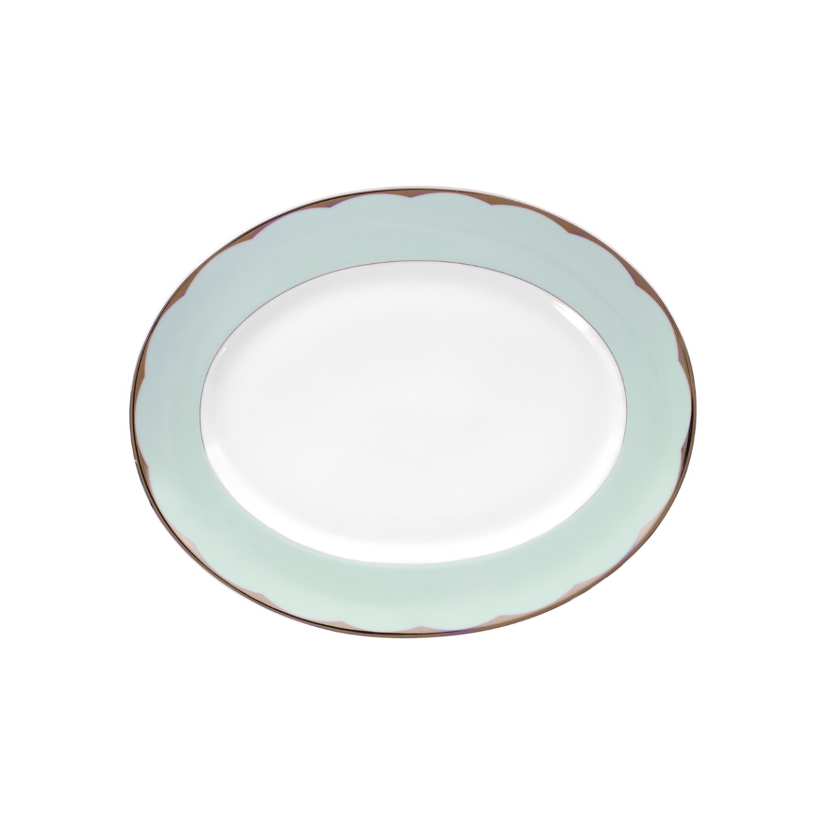 Haviland, Illusion Menthe, Oval platter