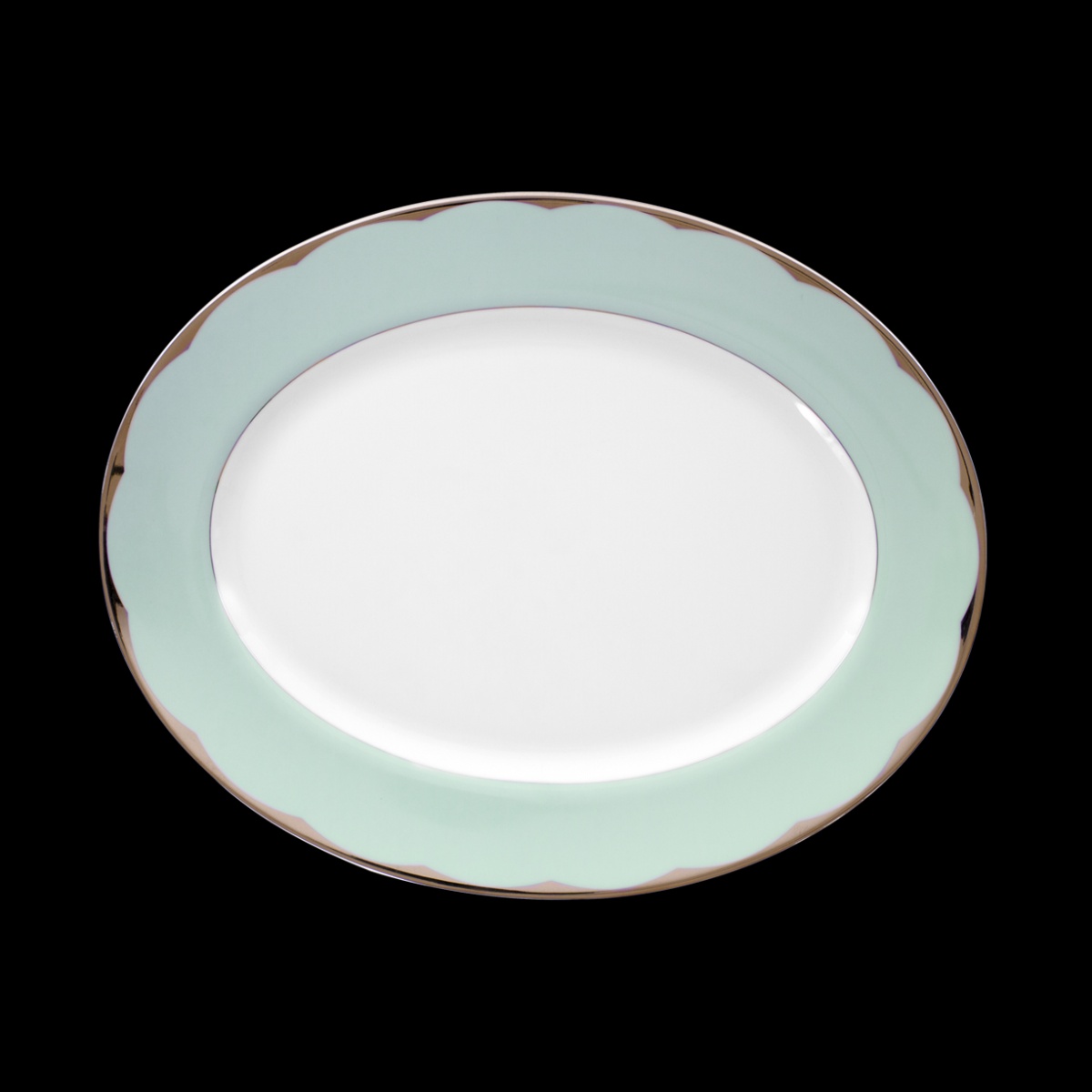 Haviland, Illusion Menthe, Oval platter, large