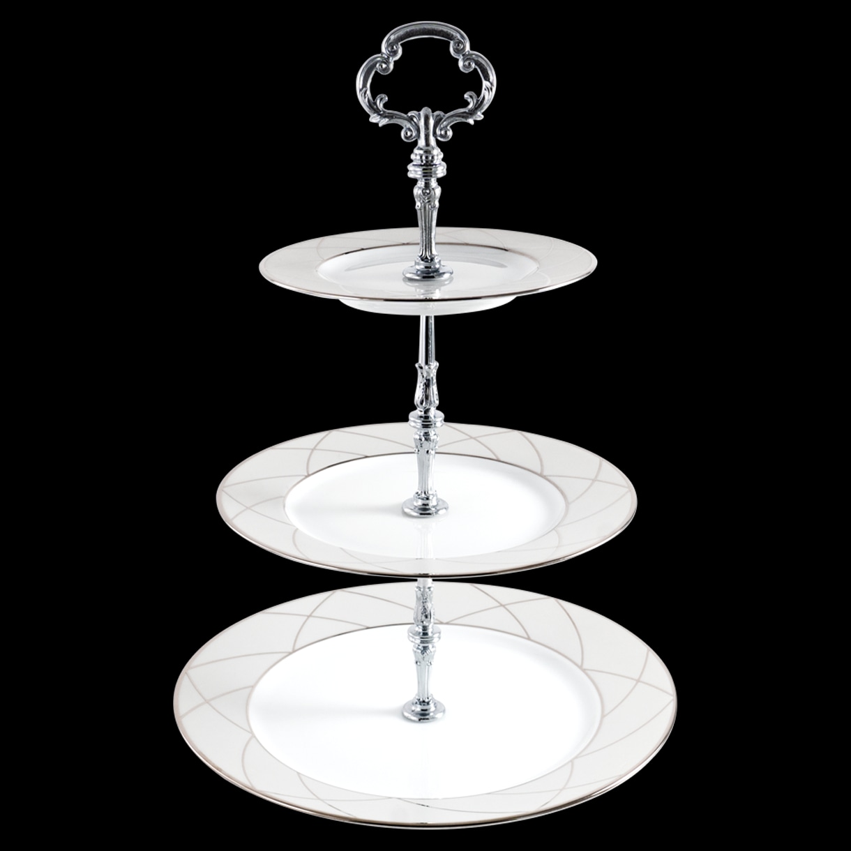 Haviland, Clair de Lune, 3 tier cake plate
