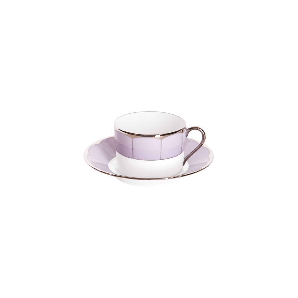 Haviland, Illusion Lavande, Teacup and saucer