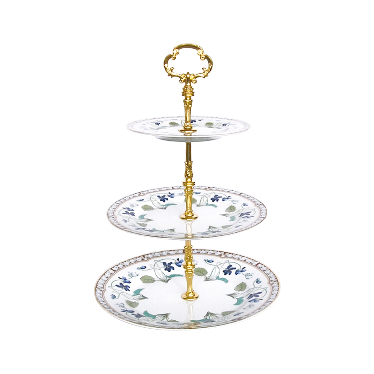 Haviland, Impératrice Eugénie, 3 tier cake plate