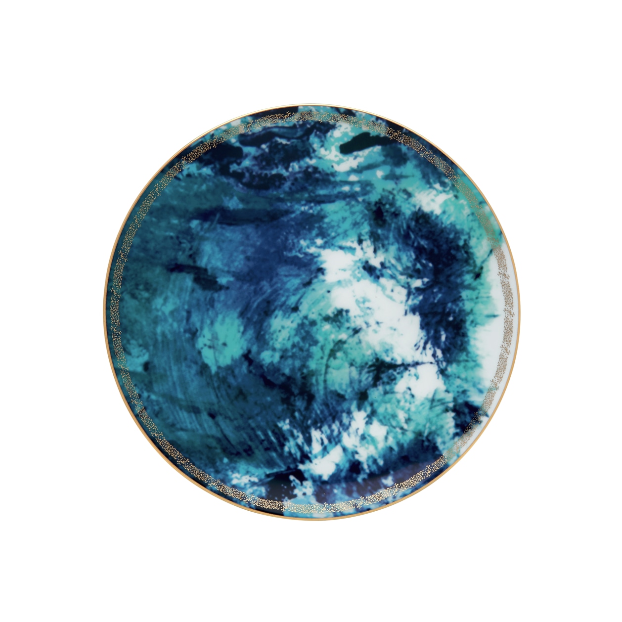 Haviland, Océan bleu, Dessert plate