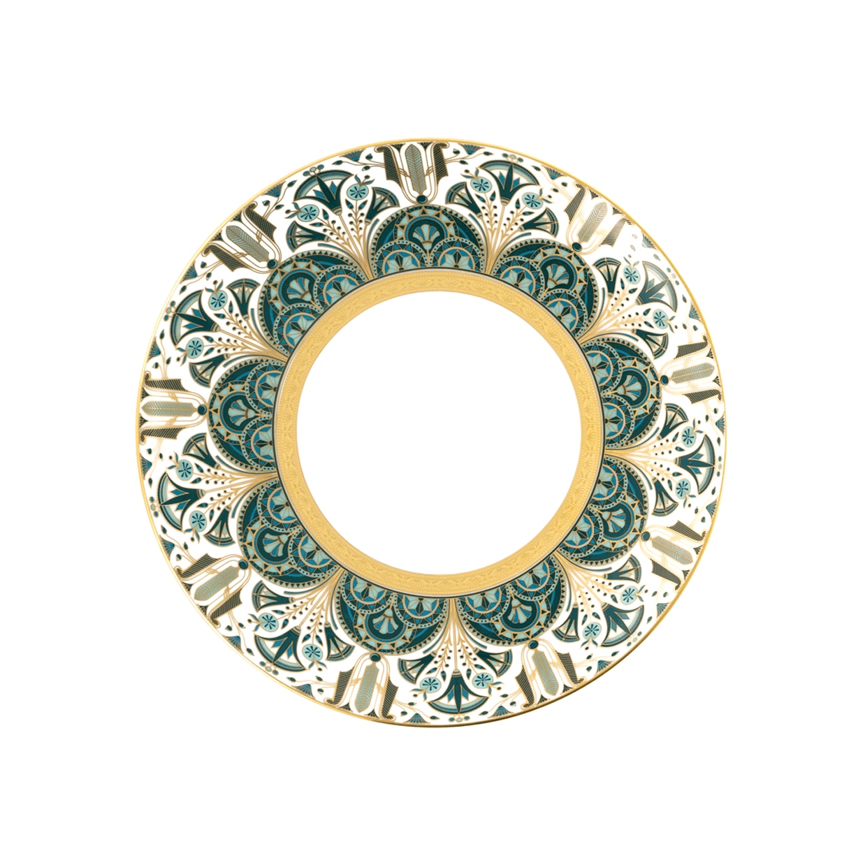 Haviland, Rêves du Nil Gold, Dessert plates, set of 4