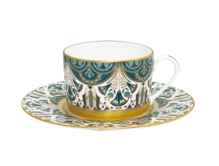 Haviland, Rêves du Nil Gold, Tea cups and saucers, set of 2