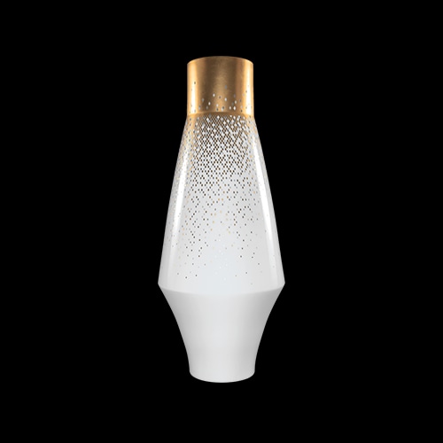 Haviland, Souffle d'or, Large vase