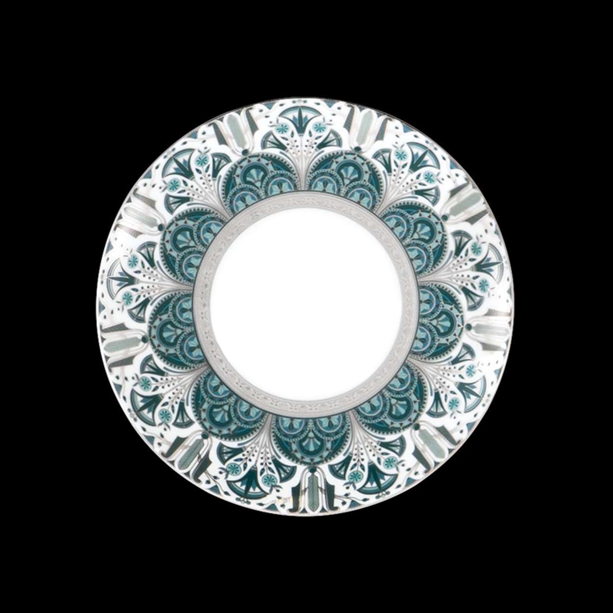 Haviland, Rêves du Nil Platinum, Dessert plates, set of 4