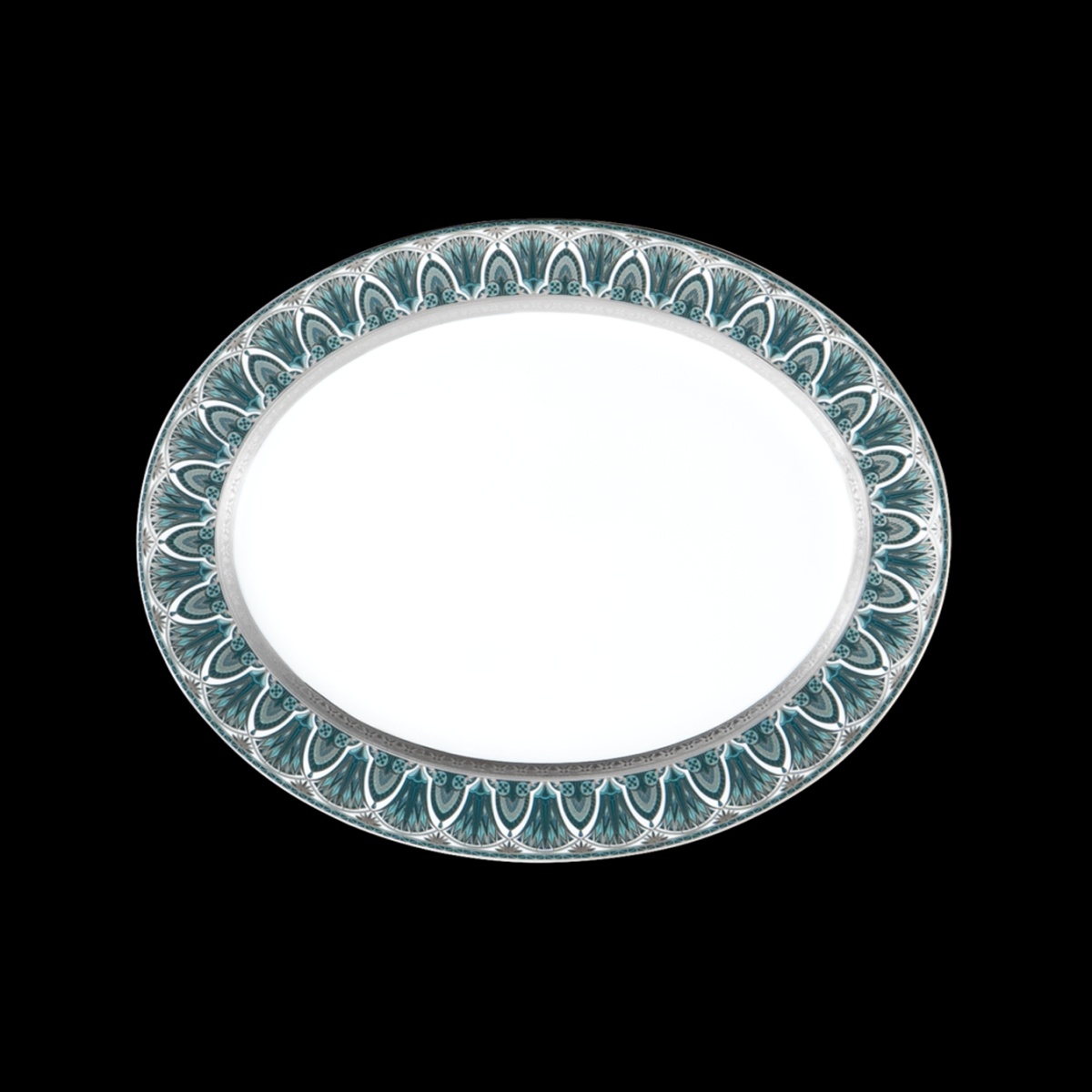 Haviland, Rêves du Nil Platinum, Oval dish