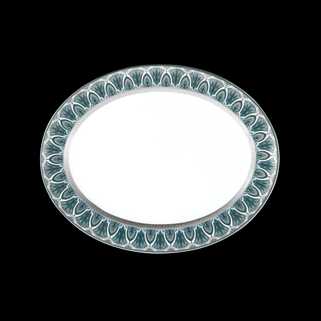 Haviland, Rêves du Nil Platinum, Oval dish