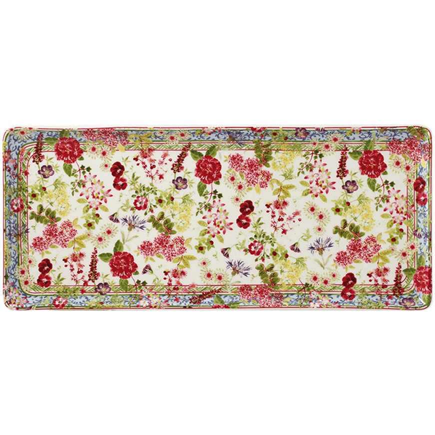 Gien, Millefleurs, Oblong serving tray