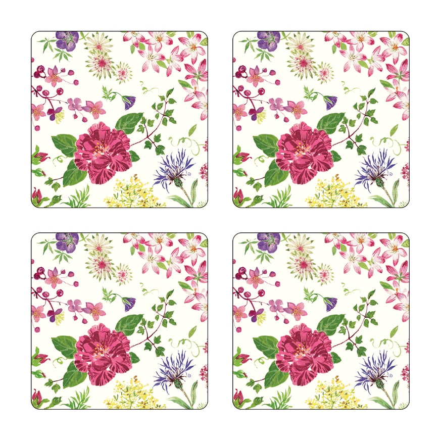 Gien, Millefleurs, Coasters, set of 4