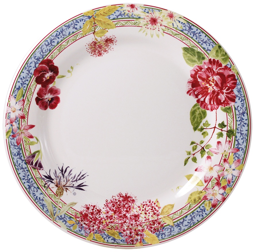 Gien, Millefleurs, Dinner plates, set of 4