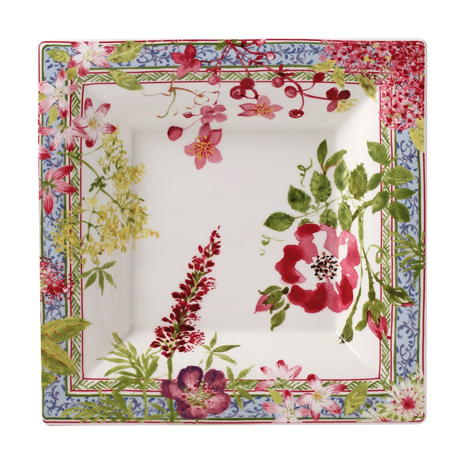 Gien, Millefleurs, Square candy tray large