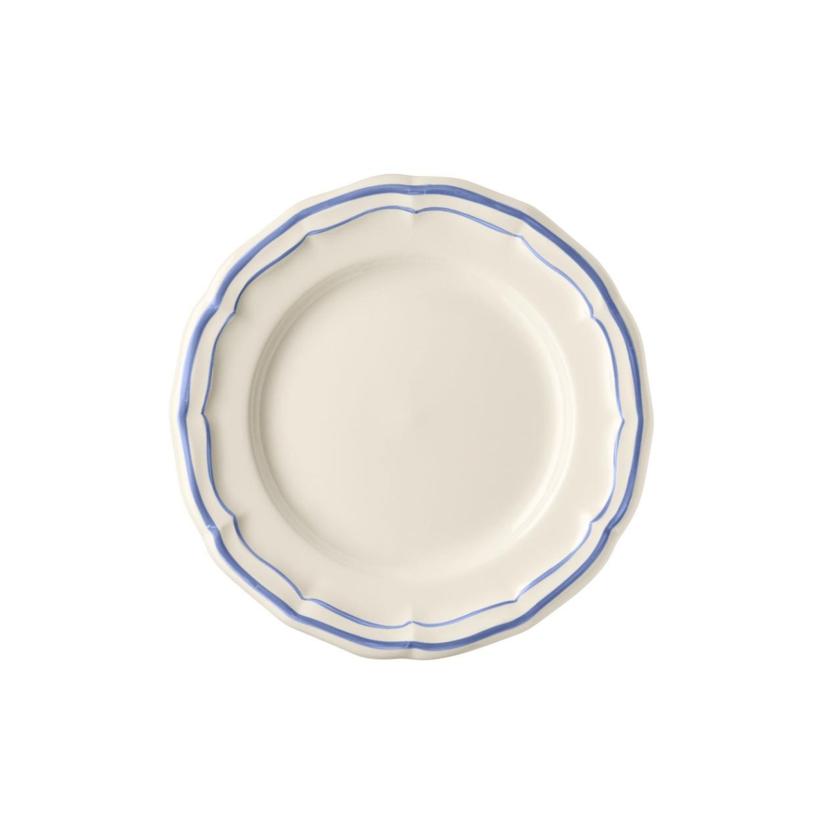 Gien, Filet Bleu, Canape plates, set of 4