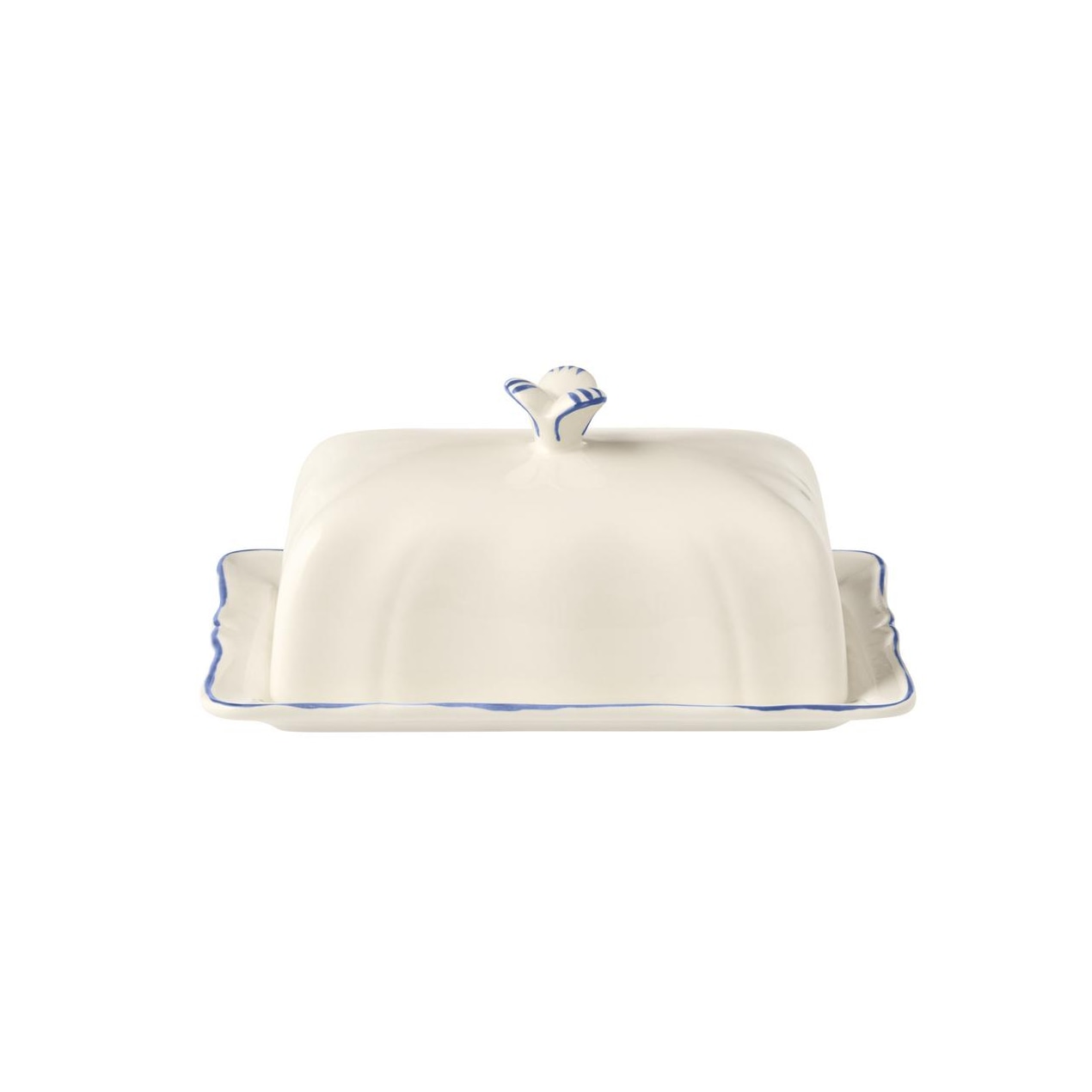 Gien, Filet Bleu, Butter dish