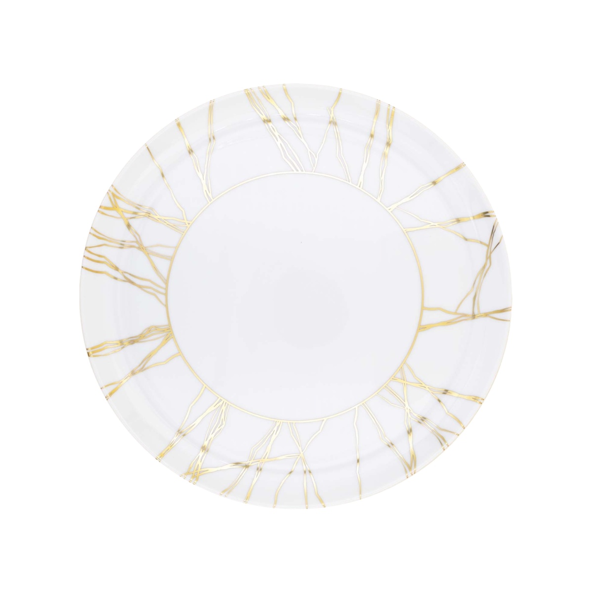 Robert Haviland & C. Parlon, Fil d’Or, Round flat tarte dish