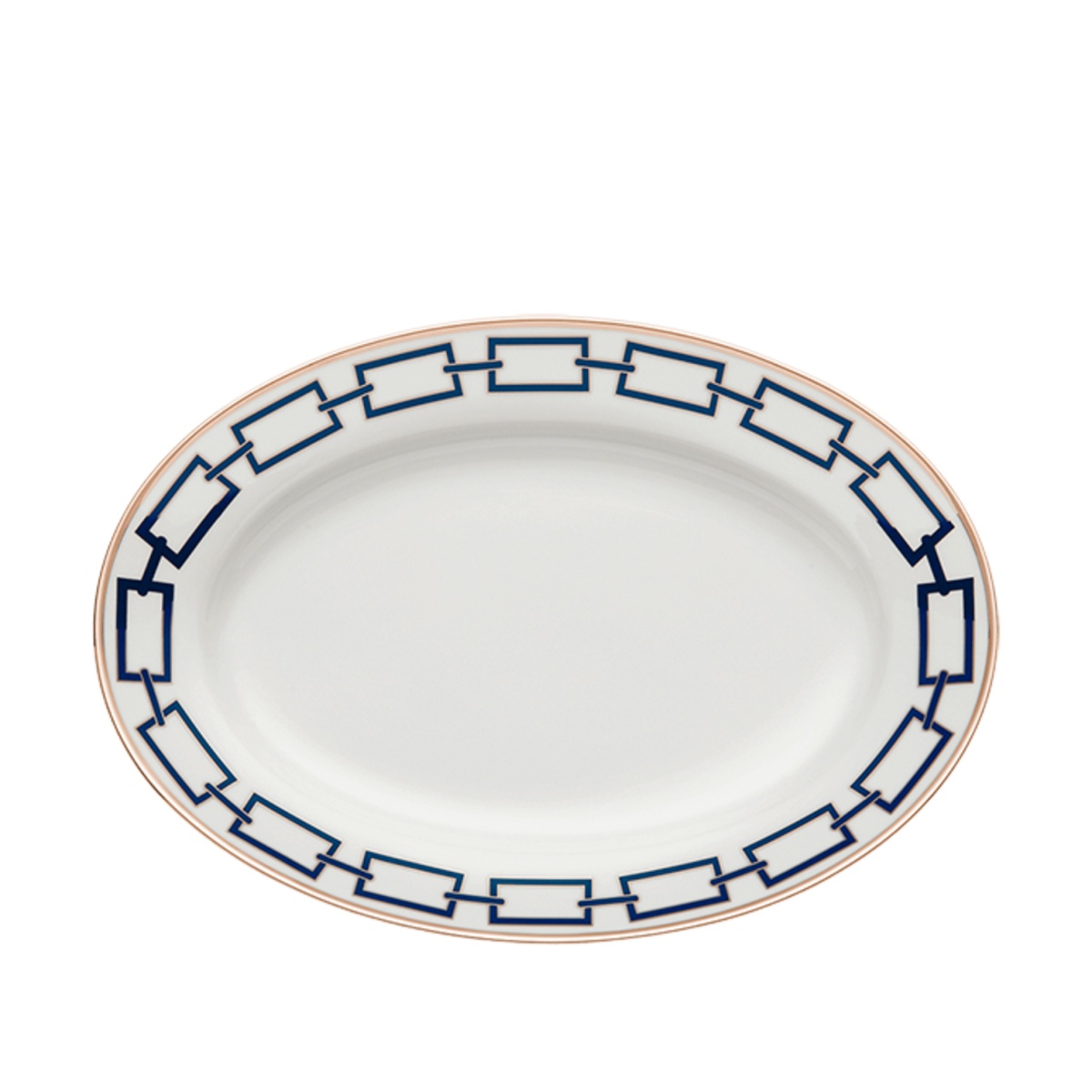 Ginori 1735, Catene, Zaffiro, Oval platter medium