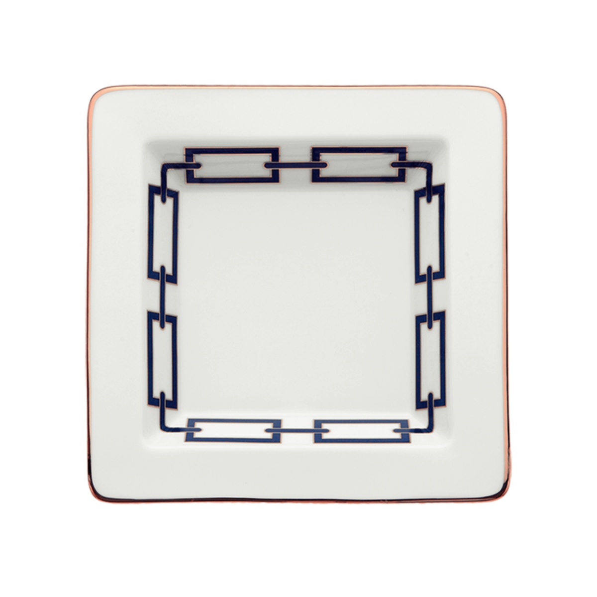 Ginori 1735, Catene, Zaffiro, Small squared platter