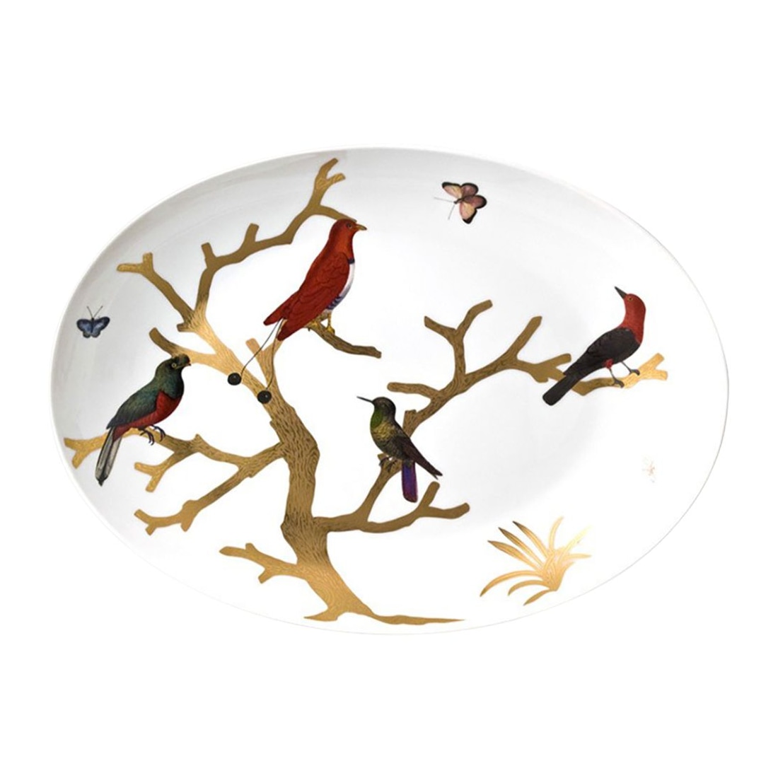 Bernardaud, Aux Oiseaux, Deep oval platter