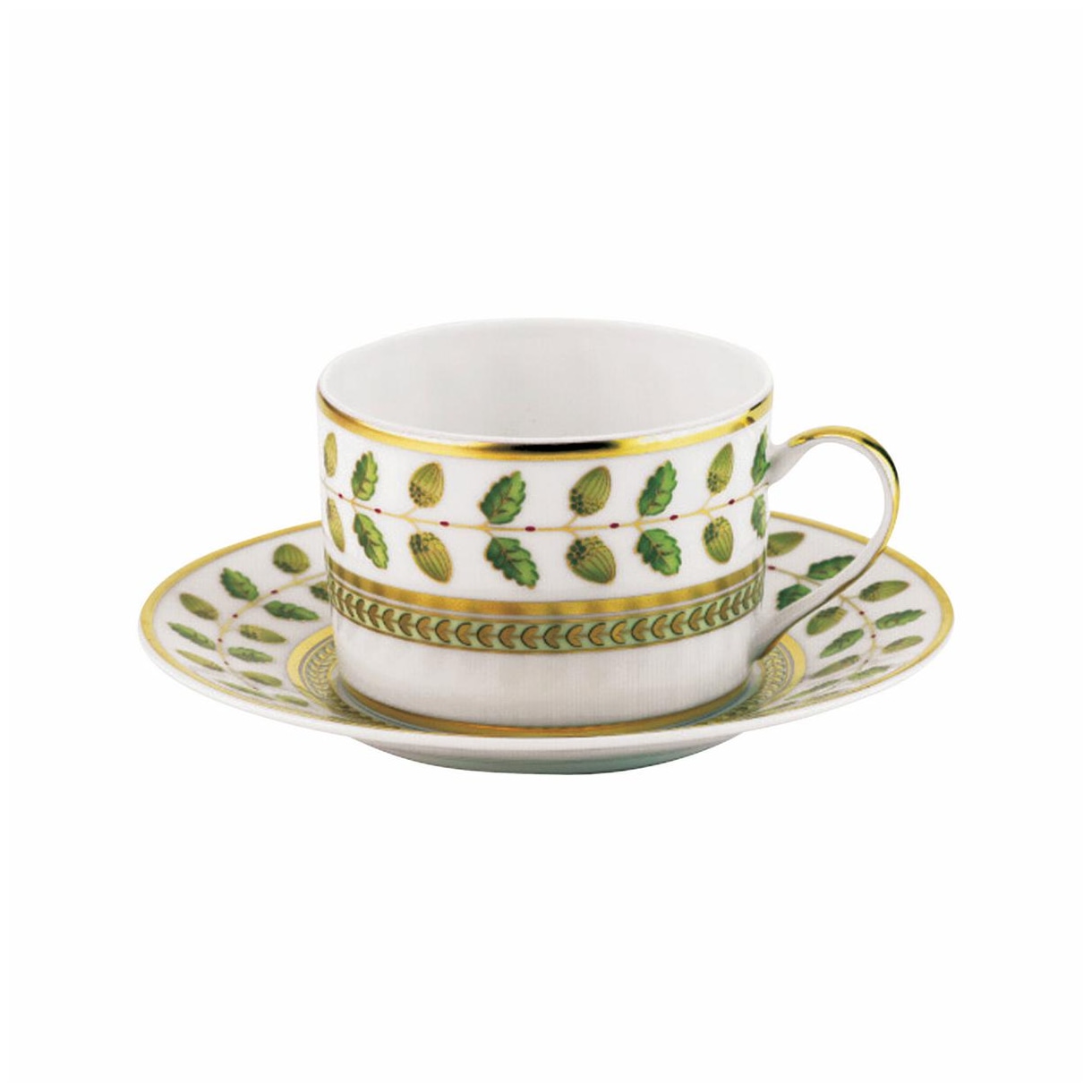 Bernardaud, Constance, Set of 4 tea cups and saucers