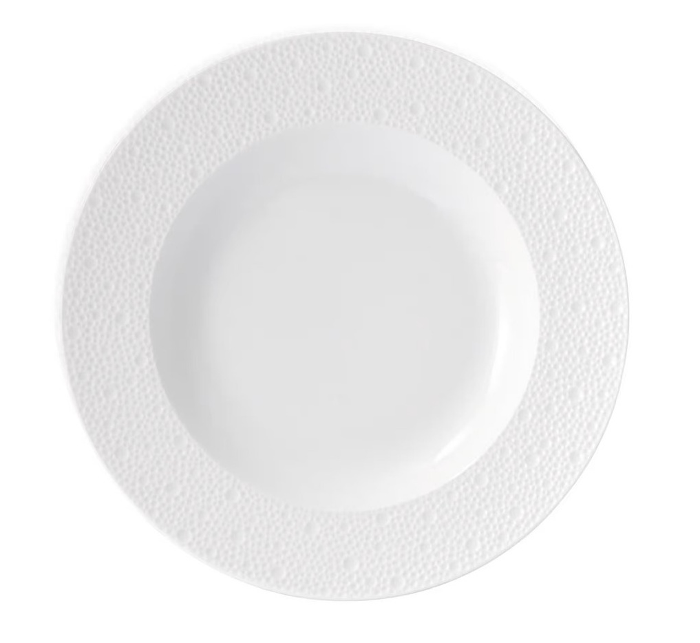 Bernardaud, Ecume White, Rim soup