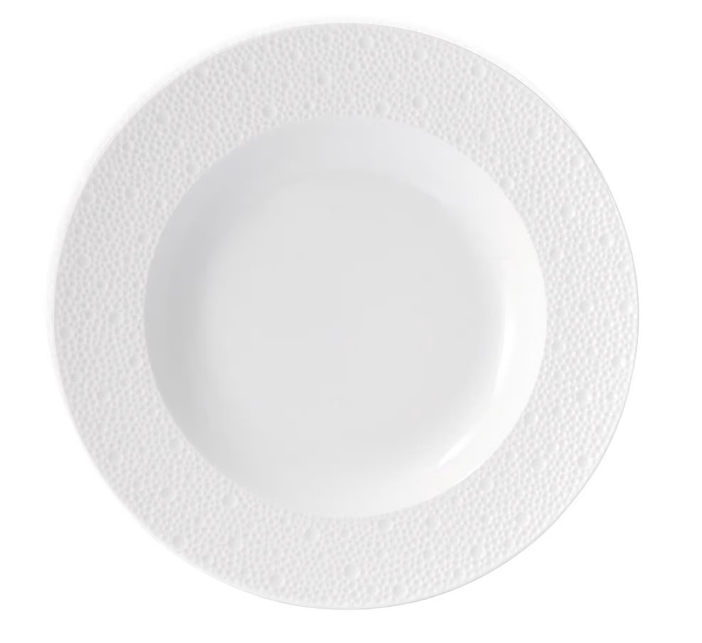 Bernardaud, Ecume White, Rim soup