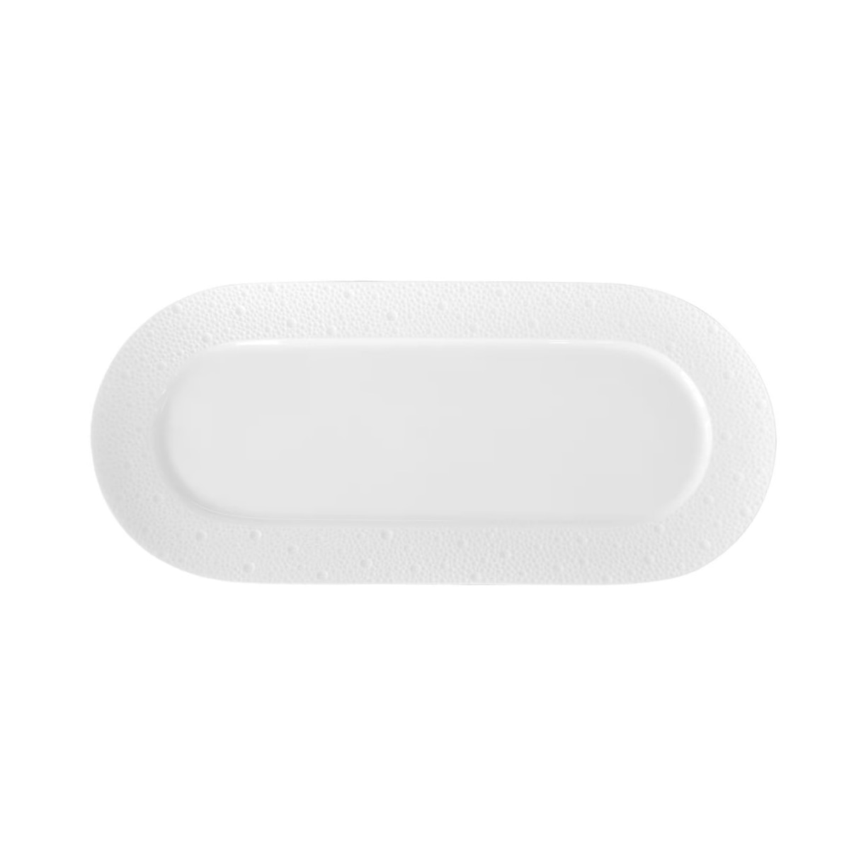 Bernardaud, Ecume White, Rectangular cake platter
