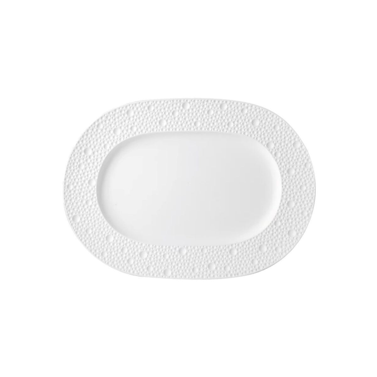 Bernardaud, Ecume White, Relish dish