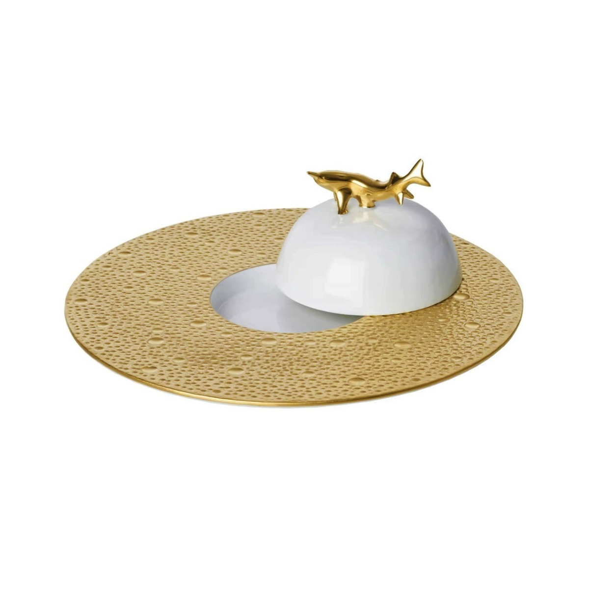 Bernardaud, Ecume Gold, Caviar set