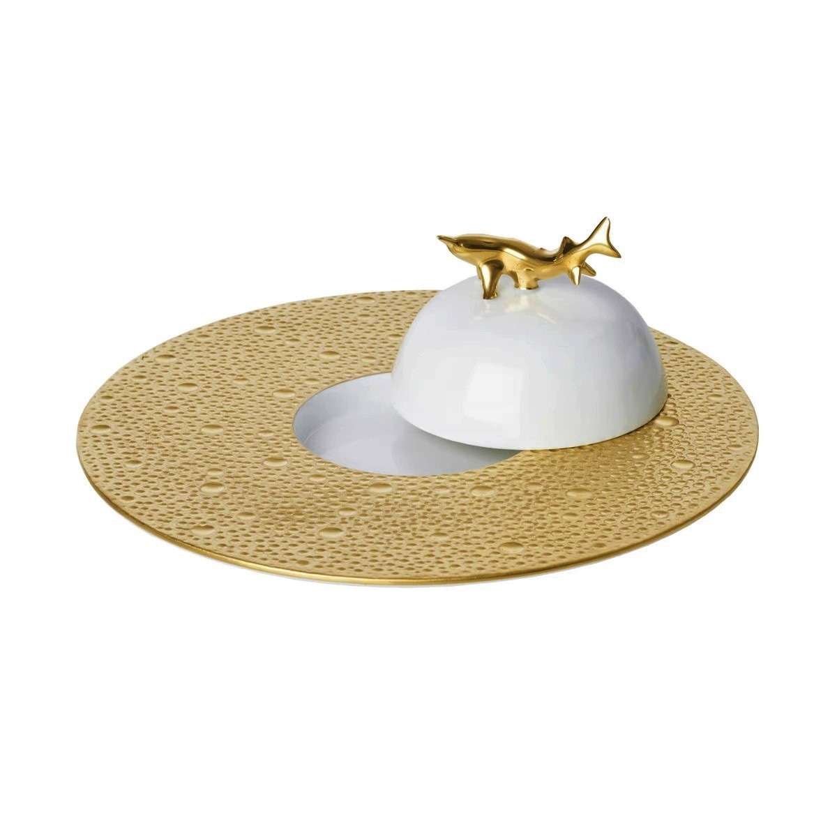 Bernardaud, Ecume Gold, Caviar set