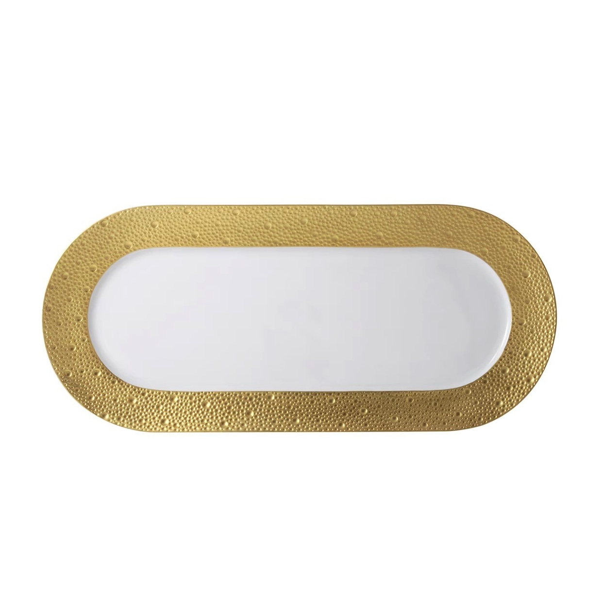 Bernardaud, Ecume Gold, Rectangular cake platter