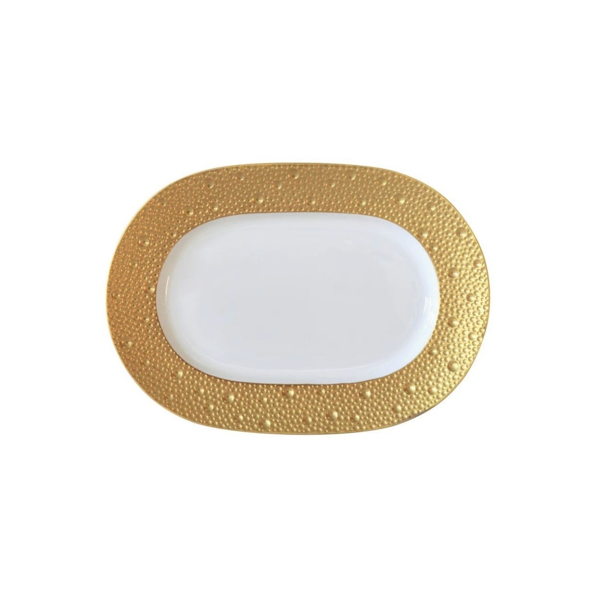 Bernardaud, Ecume Gold, Relish dish