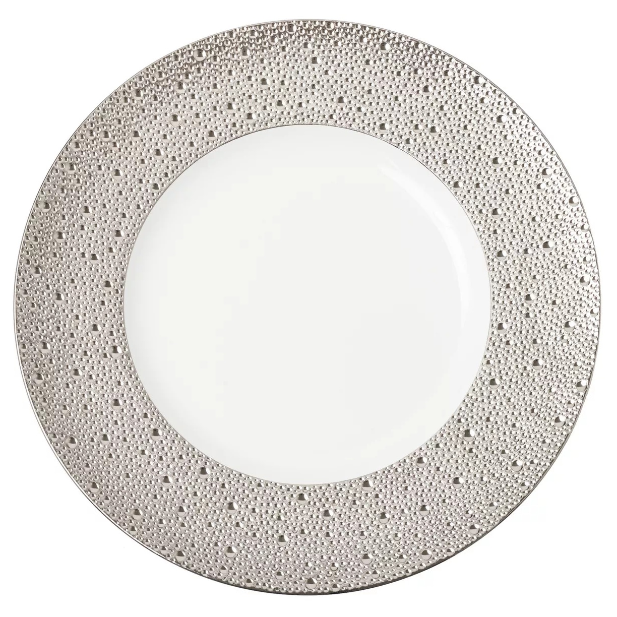 Bernardaud, Ecume Platinum, Presentation plate
