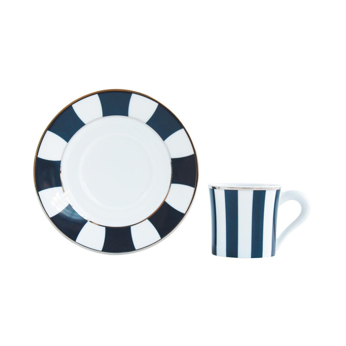 Bernardaud, Galerie Royale Night Blue, Expresso cup and saucer