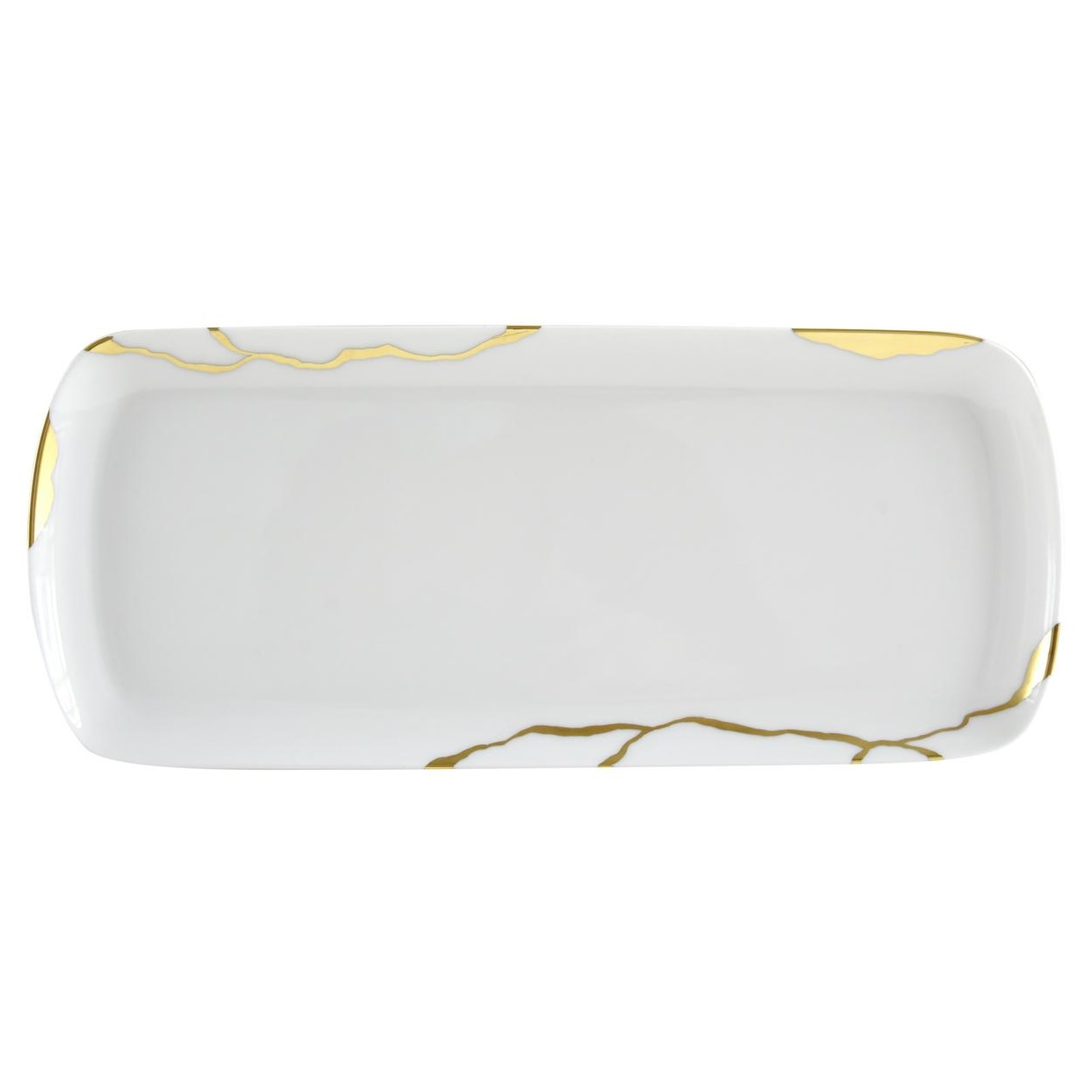Bernardaud, Kintsugi, Rectangular cake platter