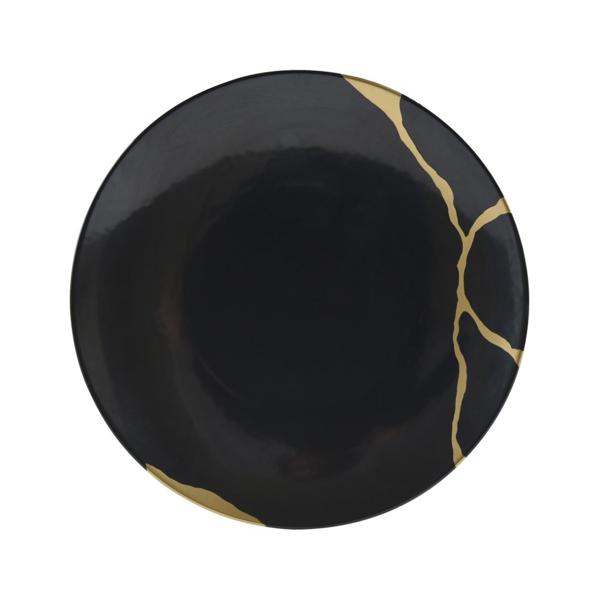 Bernardaud, Kintsugi, Charbon salad plate